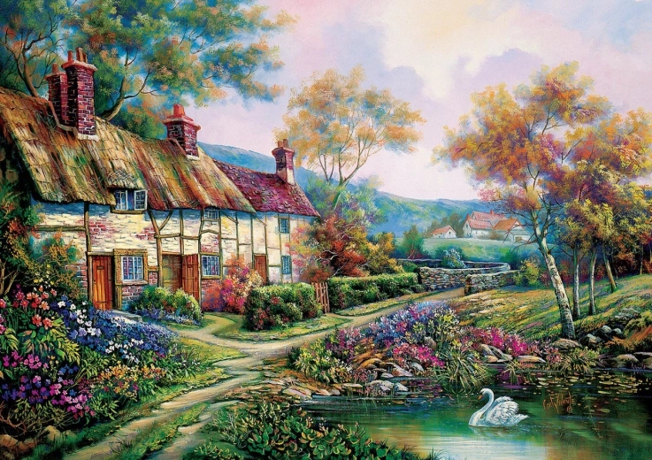 Παζλ Ανοιξιάτικος κήπος 1500 κομμάτια ART PUZZLE