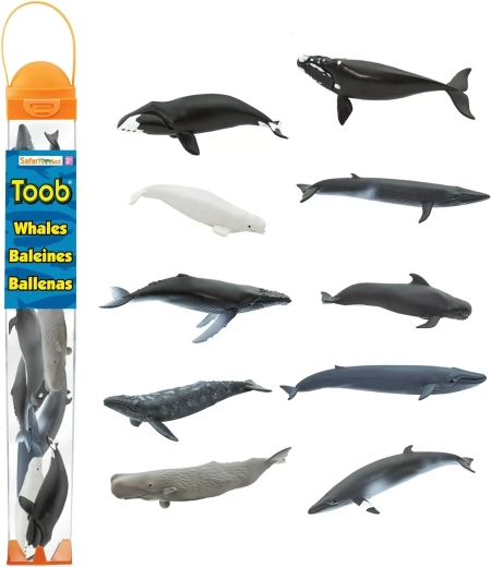 Safari Ltd. Toobs σωλήνας Φάλαινες (10 φιγούρες)