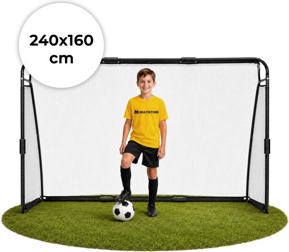 Ποδοσφαιρικό τέρμα με δίχτυ Movepro 240 × 160 × 80 cm