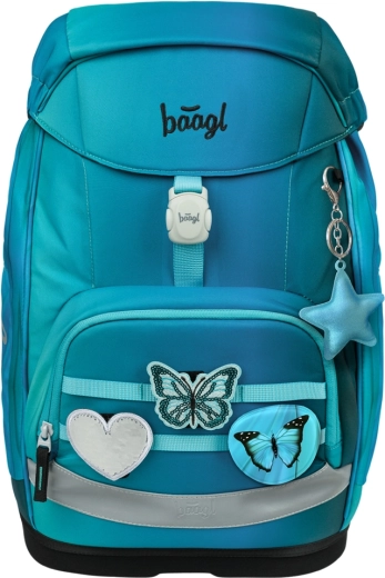 Σχολική τσάντα πλάτης BAAGL Airy Plus Butterfly GRS