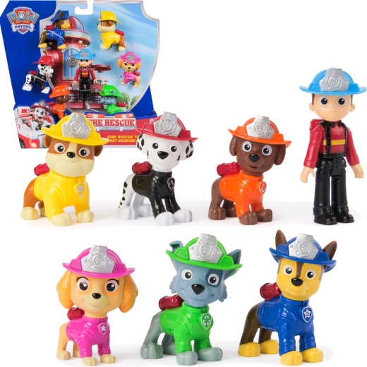 Σετ 7 φιγούρων Paw Patrol Fire Rescue