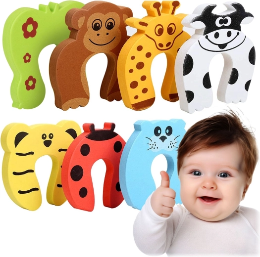 Αφρώδη στοπ για πόρτες RICOKIDS – σετ 7 ζωάκια
