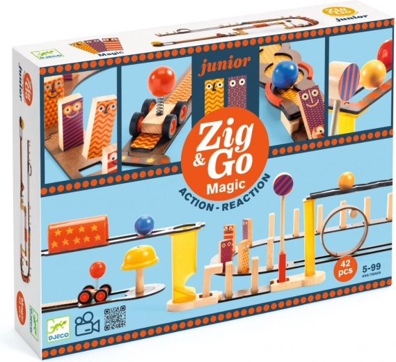 Ξύλινη πίστα DJECO Zig & Go Junior Magic