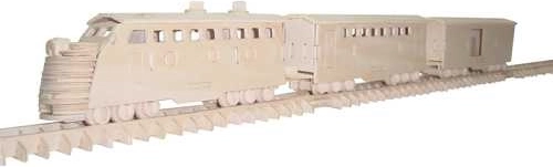 Woodcraft ξύλινο 3D παζλ – τρένο