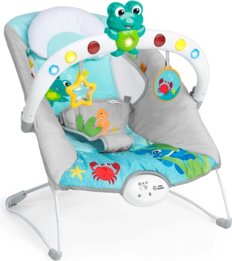 Μουσικό δονητικό ρηλάξ με φώτα Kick to It Neptune BABY EINSTEIN