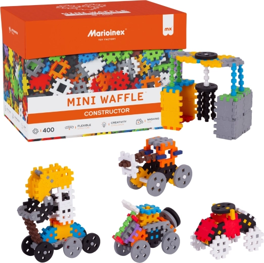 Κατασκευαστικό σετ MINI WAFFLE Constructor 400 τεμάχια MARIOINEX