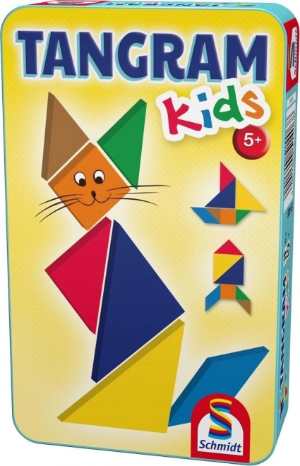 Tangram για παιδιά σε μεταλλικό κουτί Schmidt