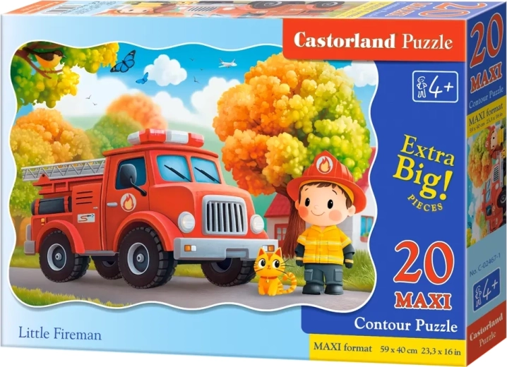 Παζλ μικρός πυροσβέστης MAXI 20 κομμάτια CASTORLAND