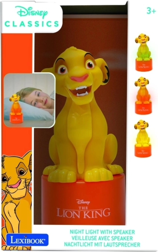 Νυχτερινό φωτάκι Lexibook με ηχείο Lion King Simba