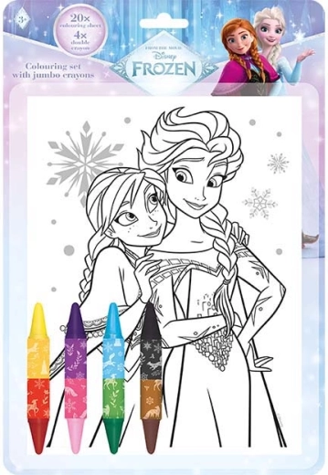 Σετ ζωγραφικής με διπλής όψης κηρομπογιές Frozen – Το Βασίλειο του Πάγου