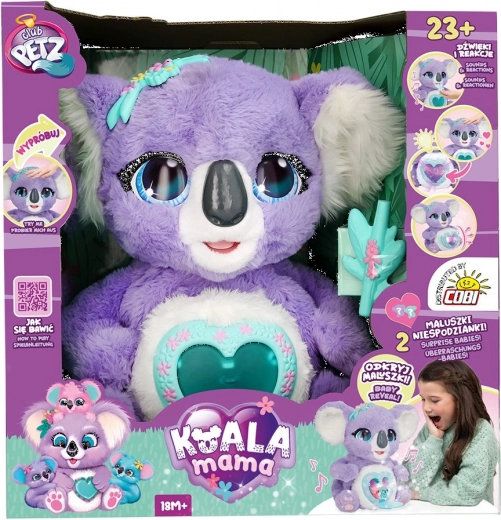 Διαδραστική λούτρινη μαμά κοάλα CLUB PETZ από την IMC Toys