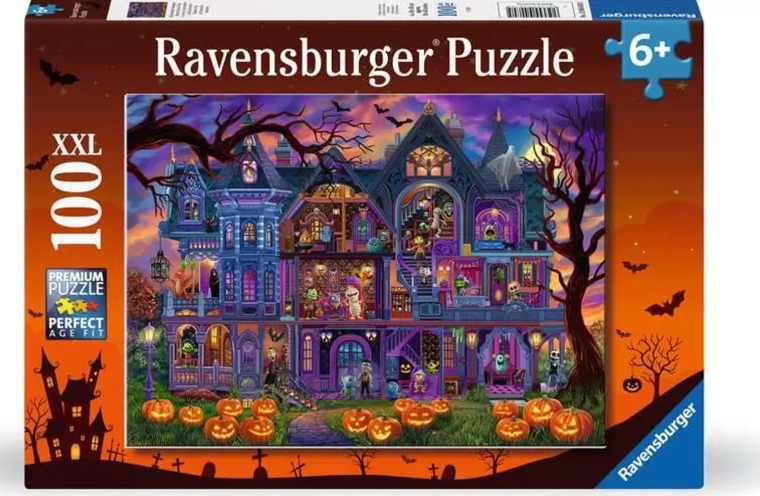 Ravensburger Puzzle Πάρτι στο στοιχειωμένο σπίτι XXL 100 κομμάτια