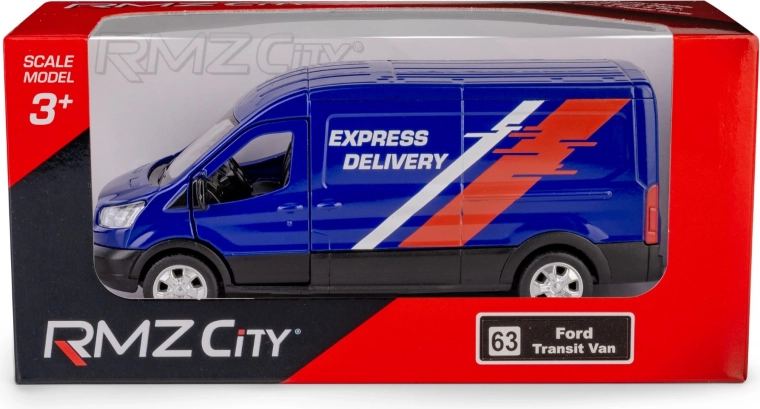 Μεταλλικό μοντέλο βαν Ford Transit 2018 1:43 με μηχανισμό pull-back