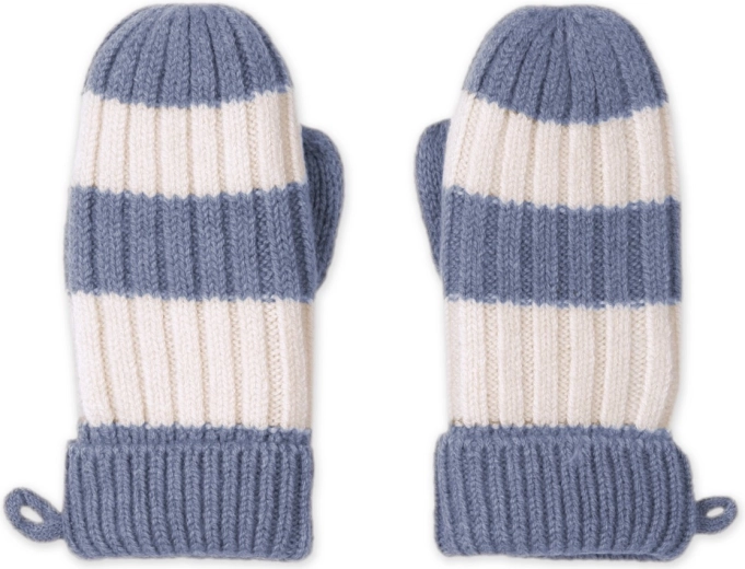 Γάντια merino Lodger Stripe Stone μέγεθος 1–2 ετών