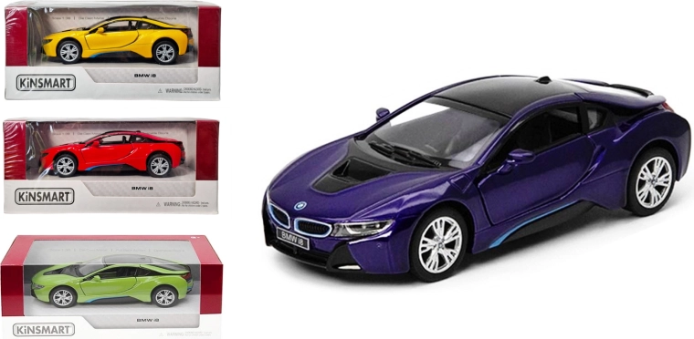 Μεταλλικό μοντέλο BMW i8 1:36 με κίνηση pull-back