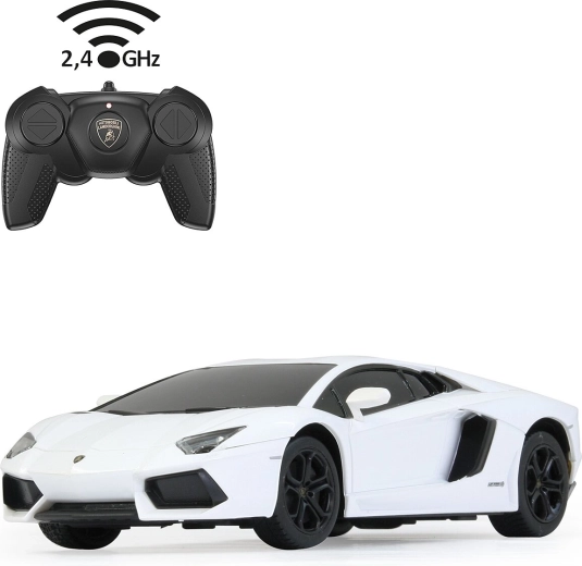 Τηλεκατευθυνόμενο αυτοκίνητο Lamborghini Aventador 1:24 λευκό