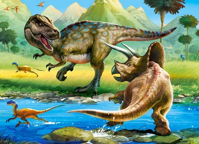 Παζλ Tyrannosaurus vs Triceratops 70 κομμάτια