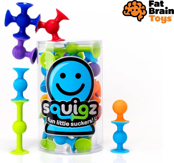 Σετ κατασκευών σιλικόνης με βεντούζες Squigz – αρχικό πακέτο 22 τεμ.