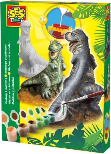 SES Creative χύτευση και ζωγραφική T-rex