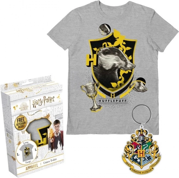Μπλουζάκι Harry Potter - Hufflepuff, μέγεθος L σε κουτί δώρου