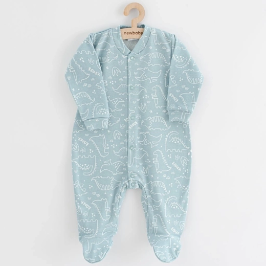 Βρεφικό ολόσωμο φορμάκι New Baby Classic II dino, μέντα