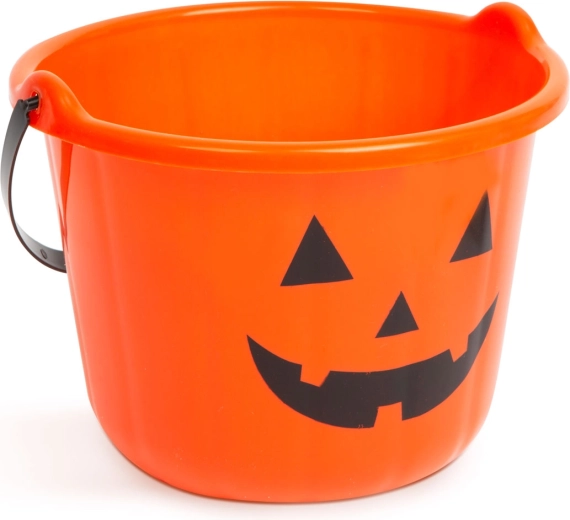 Πλαστικός κουβάς Halloween με σχέδιο κολοκύθας