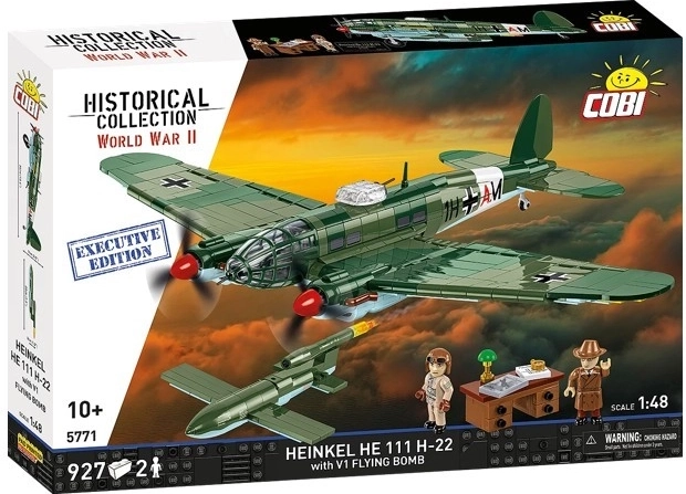 Κατασκευαστικό σετ COBI Heinkel He 111 H-22 με ιπτάμενη βόμβα V1 (1:48)