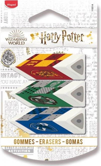 Γόμες MAPED Harry Potter, σετ 3 τεμ.