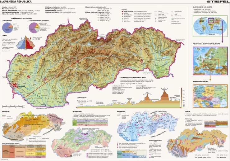 Παζλ Χάρτης της Σλοβακίας 2000 κομμάτια