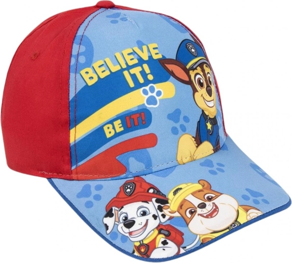 Παιδικό καπέλο τζόκεϊ Paw Patrol κόκκινο μέγεθος 51
