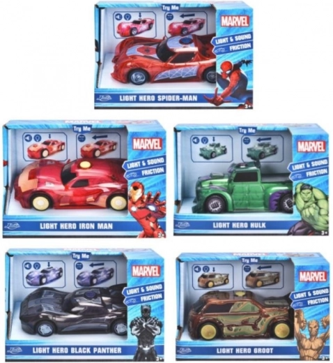Αυτοκινητάκι MARVEL 1:32 με φως και ήχο, μίξη μοντέλων