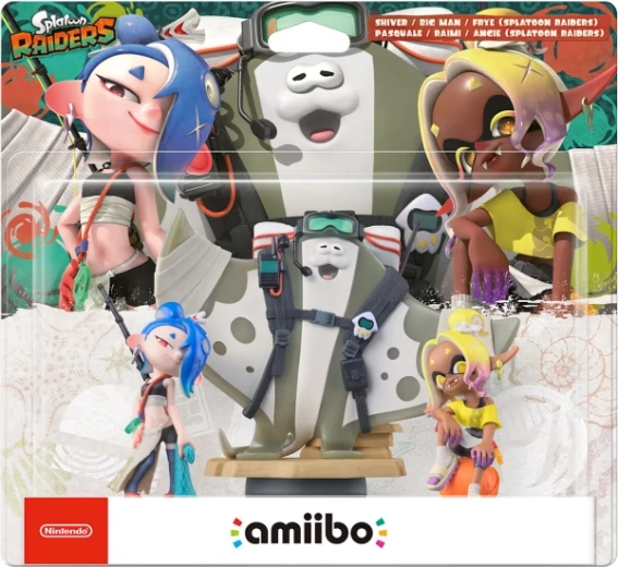 Amiibo Splatoon Raiders Shiver, Frye και Big Man - 1 τεμάχιο