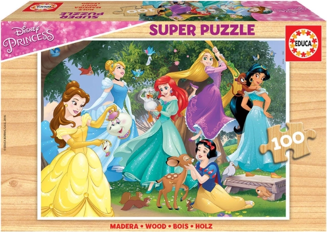 Ξύλινο παζλ DISNEY Πριγκίπισσες 100 κομμάτια EDUCA