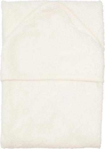 Timboo πετσέτα με κουκούλα XXL 95 × 95 cm Daisy White
