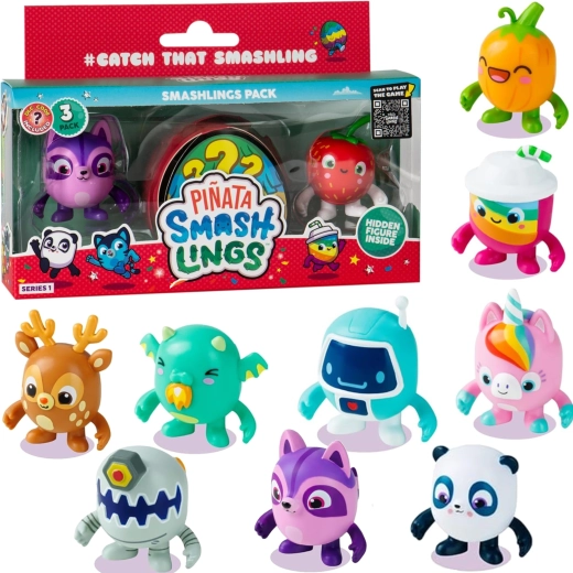 Piñata Smashlings – σετ 3 τυχαίων φιγούρων με κωδικό DLC, σειρά 1