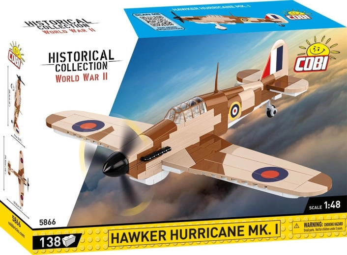 COBI Hawker Hurricane Mk. I 1:48 κατασκευαστικό σετ αεροσκάφους (Β’ Παγκόσμιος Πόλεμος)