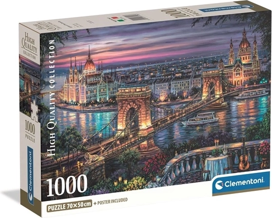 Clementoni παζλ Compact Φώτα στον Δούναβη 1000 κομμάτια