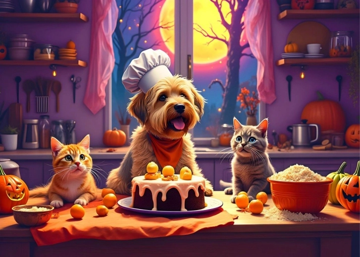 Παζλ «Ψήσιμο για το Halloween» 300 κομμάτια BLUEBIRD