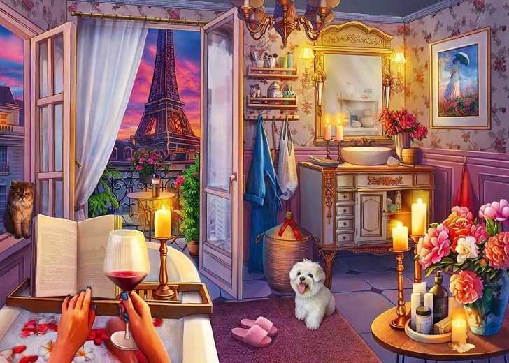 RAVENSBURGER Παζλ Αξέχαστα Μέρη: Μπάνιο στο Παρίσι XXL 500 κομμάτια