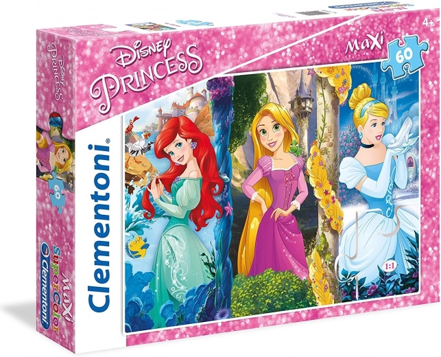 Παζλ Disney Πριγκίπισσες: Άριελ, Ραπουνζέλ και Σταχτοπούτα MAXI 60 κομμάτια