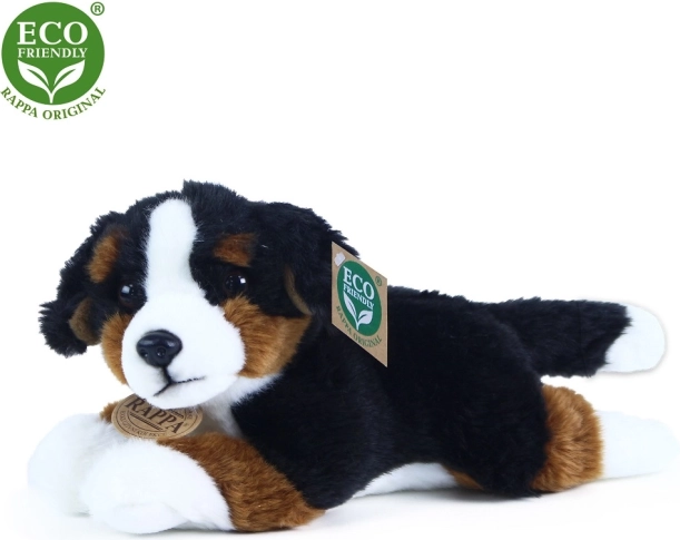 Λούτρινος σκύλος Βέρνης (Bernese Mountain Dog) ξαπλωτός 23 cm ECO friendly