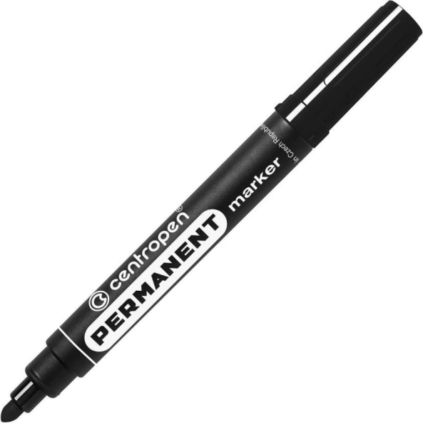Μόνιμος μαρκαδόρος Centropen μαύρος 2,5 mm