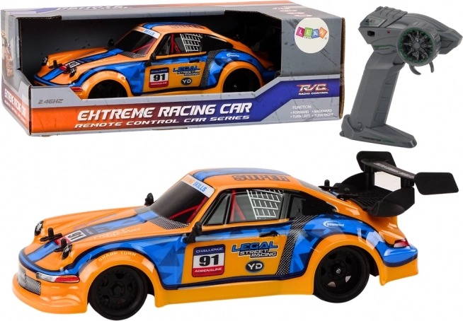 RC αυτοκίνητο 1:16 με λαστιχένιους τροχούς για drift – πορτοκαλί