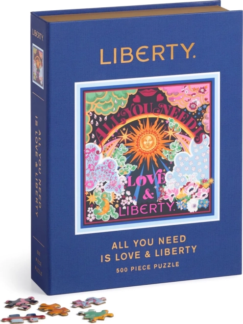 Τετράγωνο παζλ GALISON Liberty: Το μόνο που χρειάζεσαι είναι αγάπη 500 κομμάτια