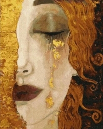 Διαμαντένια ζωγραφική Χρυσά δάκρυα 30 × 40 cm