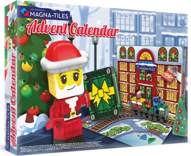 Μαγνητικό σετ κατασκευών MAGNA-TILES microMAGS, advent calendar, 34 τεμάχια