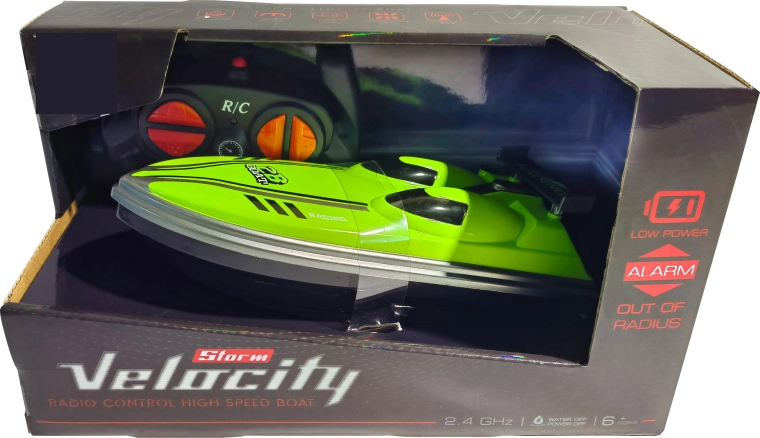 R/C ταχύπλοο Velocity Storm 1:16 2,4 GHz lime πράσινο