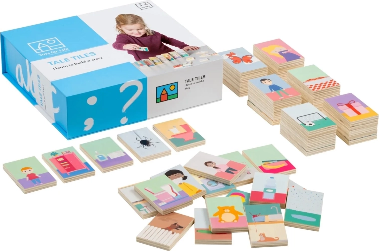 Toys for Life συναρμολογούμενη ιστορία από ξύλινα τουβλάκια