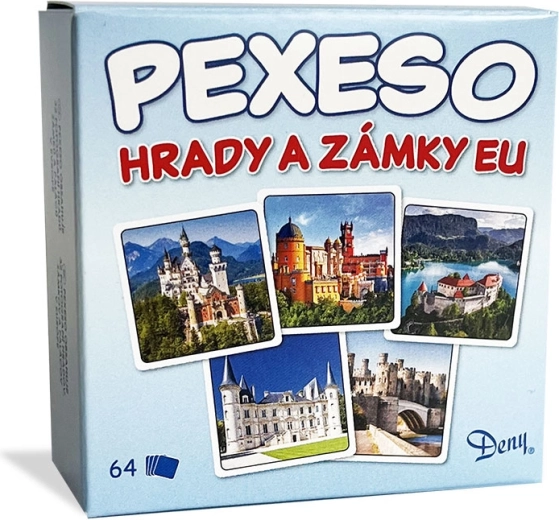 Παιχνίδι μνήμης (Pexeso) Κάστρα και Ανάκτορα της ΕΕ σε κουτί