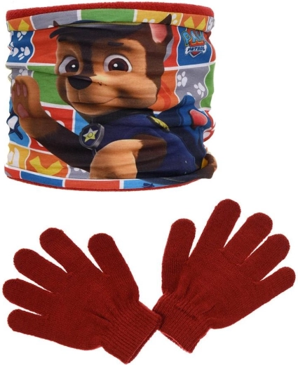 Λαιμός-κασκόλ και γάντια Paw Patrol
